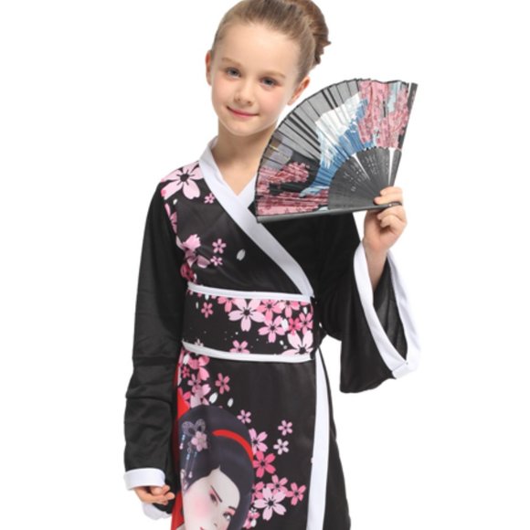 Japanese Kimono Girl Children Cosplay Costume Outfit - Picture 1 of 2